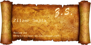 Zilzer Sejla névjegykártya